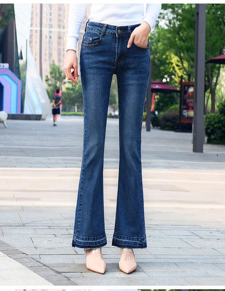 new fashion jeans denim flare pants women plus size slimming spring autumn cotton blend plus size casual capris female tyn0907, Blue
new fashion jeans denim flare pants women plus size slimming spring autumn cotton blend plus size casual capris female tyn0907, Blue