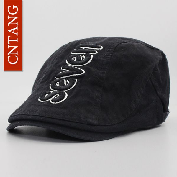 cntang 2017 summer men beret vintage casual cotton visor caps fashion letter berets brand flat cap for men adjustable hat, Blue;gray
cntang 2017 summer men beret vintage casual cotton visor caps fashion letter berets brand flat cap for men adjustable hat, Blue;gray