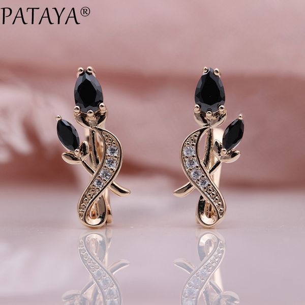 pataya new rose flower earring women fashion original noble cute jewelry 585 rose gold water drop cubic zircon dangle earrings, Silver
pataya new rose flower earring women fashion original noble cute jewelry 585 rose gold water drop cubic zircon dangle earrings, Silver
