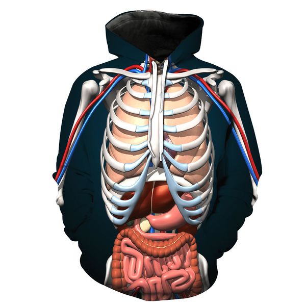 NEW ARRIVAL Autumn and Winter Mens 2019 Luxury Designer Clothes Internal Structure Of The Human Body Pattern Printing Stereo Pocket Hoodies
NEW ARRIVAL Autumn and Winter Mens 2019 Luxury Designer Clothes Internal Structure Of The Human Body Pattern Printing Stereo Pocket Hoodies