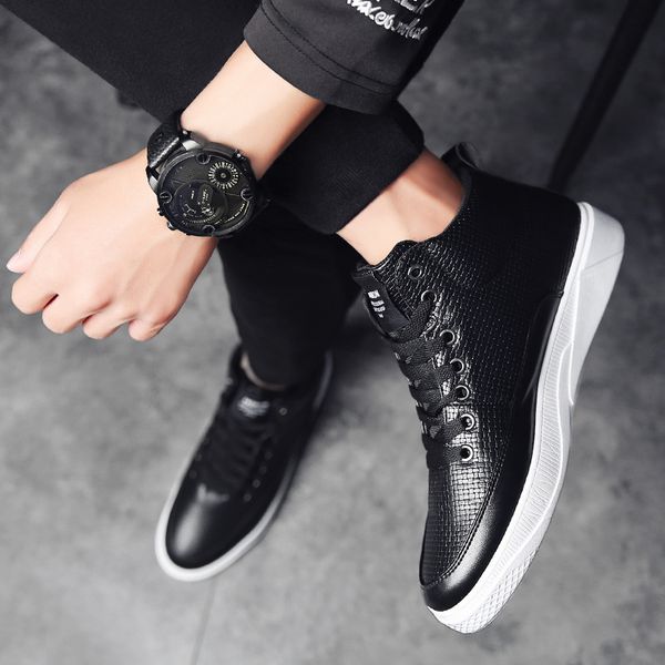 2019 leatherzapatos de hombre boots for men british style lace-up shoes men ankle boots warm fur, Black
2019 leatherzapatos de hombre boots for men british style lace-up shoes men ankle boots warm fur, Black