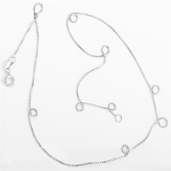 pendant necklace trendy women's gift 2020 women girls sterling silve box chain necklace adjustable length new j6, Silver
pendant necklace trendy women's gift 2020 women girls sterling silve box chain necklace adjustable length new j6, Silver