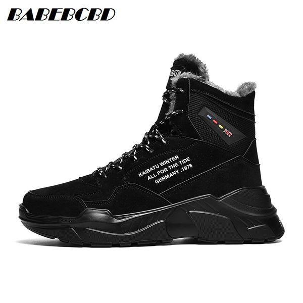 cotton shoes men's high help winter warm plus velvet plus thick sports tide shoes hundred big boots northeast snow boots, Black
cotton shoes men's high help winter warm plus velvet plus thick sports tide shoes hundred big boots northeast snow boots, Black