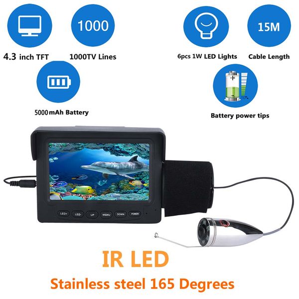 pddhkk 4.3inch color monitor underwater fishing video camera kit 1000tvl stainless steel 165 degree fishing camera waterproof
pddhkk 4.3inch color monitor underwater fishing video camera kit 1000tvl stainless steel 165 degree fishing camera waterproof