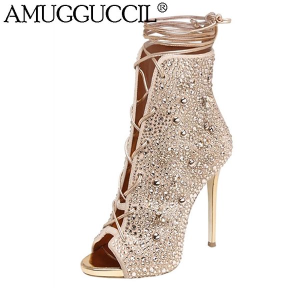 2020 new plus big size 33-43 gold silver peep toe lace up fashion high heel spring female lady women boot x1963, Black
2020 new plus big size 33-43 gold silver peep toe lace up fashion high heel spring female lady women boot x1963, Black
