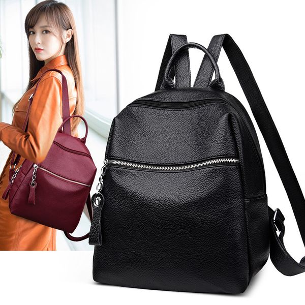 soft leather backpack vintage woman shoulder back pack large school bag for girls female travel back bag mochila mujer pack
soft leather backpack vintage woman shoulder back pack large school bag for girls female travel back bag mochila mujer pack