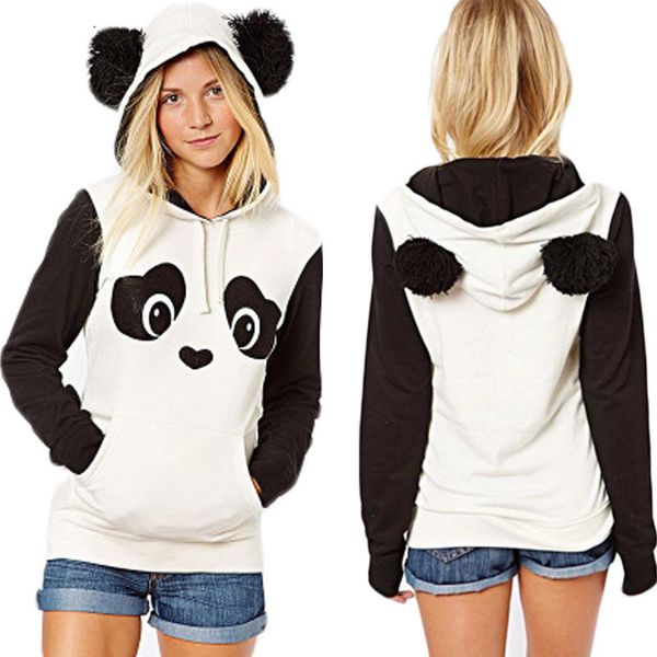 winter warm women casual hoodie fleece hooded pullover cartoon panda cute sweatshirt s-2xl, Black
winter warm women casual hoodie fleece hooded pullover cartoon panda cute sweatshirt s-2xl, Black