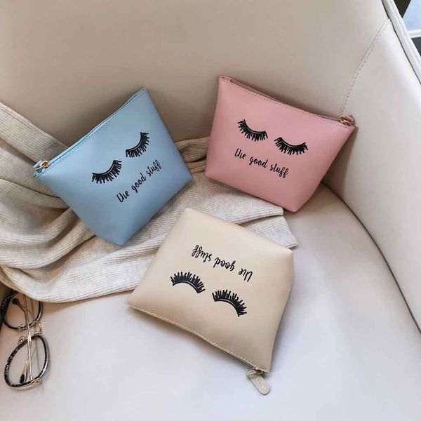 leather cosmetic bag women eyes print makeup bag ladies solid color small portable storage makeup pouch
leather cosmetic bag women eyes print makeup bag ladies solid color small portable storage makeup pouch