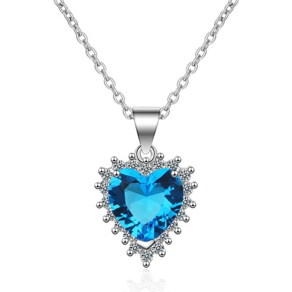 925 sterling silver jewelry blue crystal heart necklace for women wedding gift collares kolye bijoux femme choker necklace dz817
925 sterling silver jewelry blue crystal heart necklace for women wedding gift collares kolye bijoux femme choker necklace dz817
