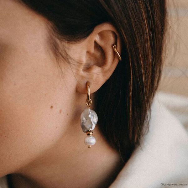 Fashion Geometry Pendant Earrings Women's Brincos Freshwater Irregular Pearl Earrings Gold Heart Bohemian Jewelry Gifts
Fashion Geometry Pendant Earrings Women's Brincos Freshwater Irregular Pearl Earrings Gold Heart Bohemian Jewelry Gifts