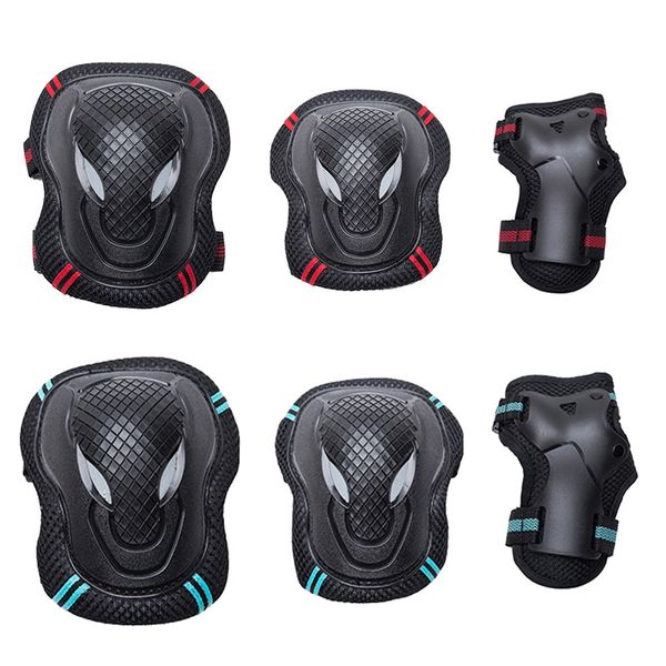 6pcs/set cycling skateboard ice skating sports protective gear elbow wrist guard knee pads protector for adults kids men women, Black;gray
6pcs/set cycling skateboard ice skating sports protective gear elbow wrist guard knee pads protector for adults kids men women, Black;gray