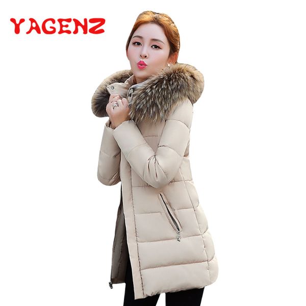 yagenz long parka outwear winter jacket women hooded coat fur collar down jacket plus size female thicken cotton-padded coat 170, Black
yagenz long parka outwear winter jacket women hooded coat fur collar down jacket plus size female thicken cotton-padded coat 170, Black