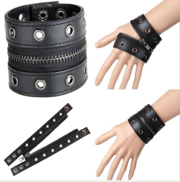 leather wide zipper leather bracelet punk exaggerated wide blind rivet leather wrist guard wy145, Golden;silver
leather wide zipper leather bracelet punk exaggerated wide blind rivet leather wrist guard wy145, Golden;silver