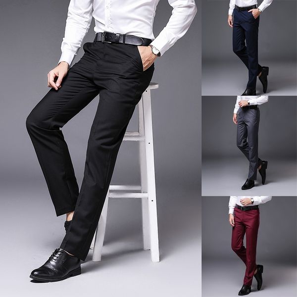 2019 slim fit summer thin casual business men's fashion new style pure-coloured trousers for self-cultivation trouser pant 28-42, White;black
2019 slim fit summer thin casual business men's fashion new style pure-coloured trousers for self-cultivation trouser pant 28-42, White;black