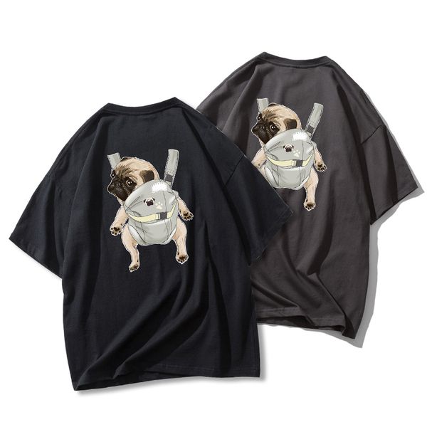 2020 new, fashion brand men's summer loose short sleeve t-shirt men's pure cotton bottomed shirt european and american street styl, White;black 
2020 new, fashion brand men's summer loose short sleeve t-shirt men's pure cotton bottomed shirt european and american street styl, White;black