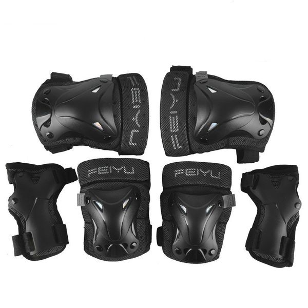6 pieces/set children elbow knee pads wrist guard hand pads sport safety for skateboard skating skiing roller professional, Black;gray
6 pieces/set children elbow knee pads wrist guard hand pads sport safety for skateboard skating skiing roller professional, Black;gray