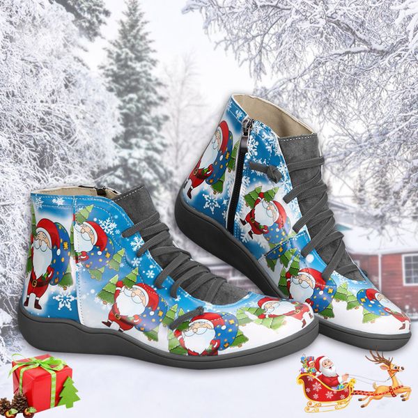 santa claus print ankle boots for women christmas snow boots women winter warm flats sneaker non-slip winter drop, Black
santa claus print ankle boots for women christmas snow boots women winter warm flats sneaker non-slip winter drop, Black