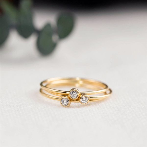 minimalist rose gold silver color finger ring fashion female small white zircon ring classic wedding engagement rings for women, Slivery;golden
minimalist rose gold silver color finger ring fashion female small white zircon ring classic wedding engagement rings for women, Slivery;golden