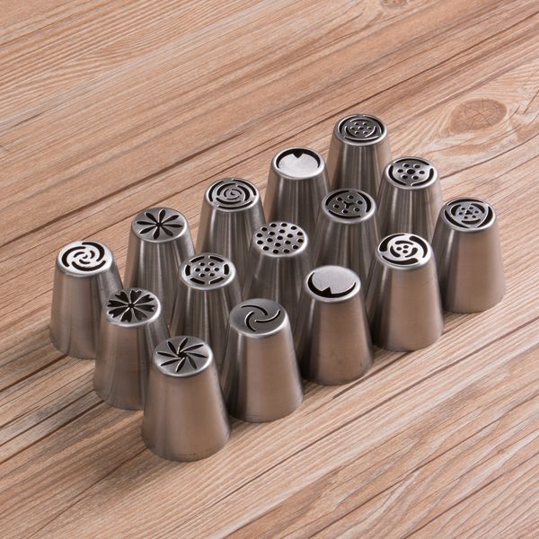 15pcs / set россии тюльпана торт обледенение piping насадки советы торт украшение sugarcraft кондитерских изделий тортов инструменты
15pcs / set россии тюльпана торт обледенение piping насадки советы торт украшение sugarcraft кондитерских изделий тортов инструменты