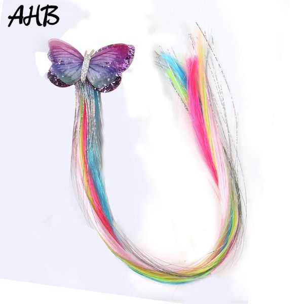 colorful butterfly hair bows long pigtails hair clip band twist wig headband glitter fake wig for girls kids accessories, Slivery;white
colorful butterfly hair bows long pigtails hair clip band twist wig headband glitter fake wig for girls kids accessories, Slivery;white