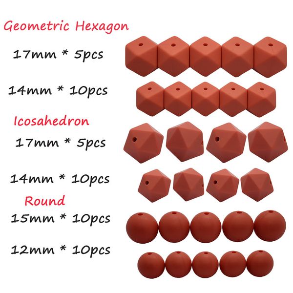 50pcs diy fusion coral silicone beads teether set hexagon round icosahedron food grade beads necklace bracelet making
50pcs diy fusion coral silicone beads teether set hexagon round icosahedron food grade beads necklace bracelet making