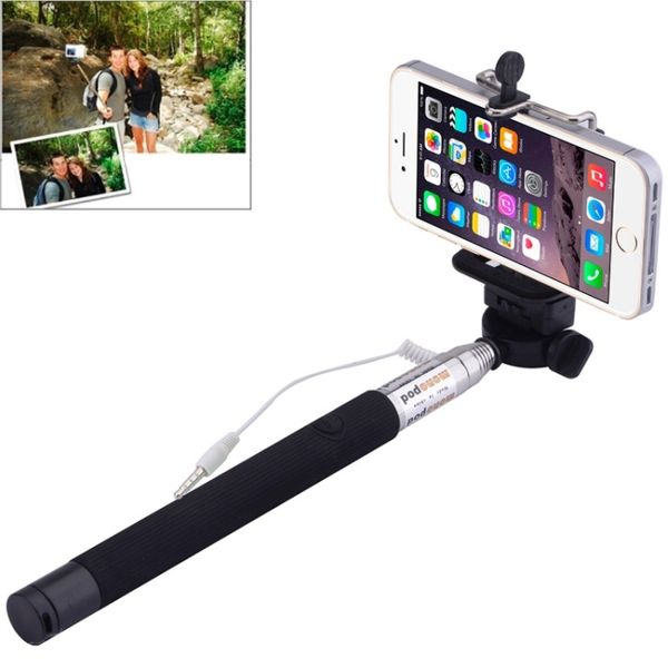 fast shipping portable mini monopod extendable handheld holder selfie stick, max length: 101.4cm