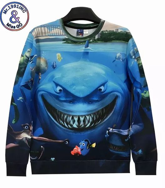 mens designer sleeve story cartoon large size children's clothing shark men and women long sweater, Black
mens designer sleeve story cartoon large size children's clothing shark men and women long sweater, Black