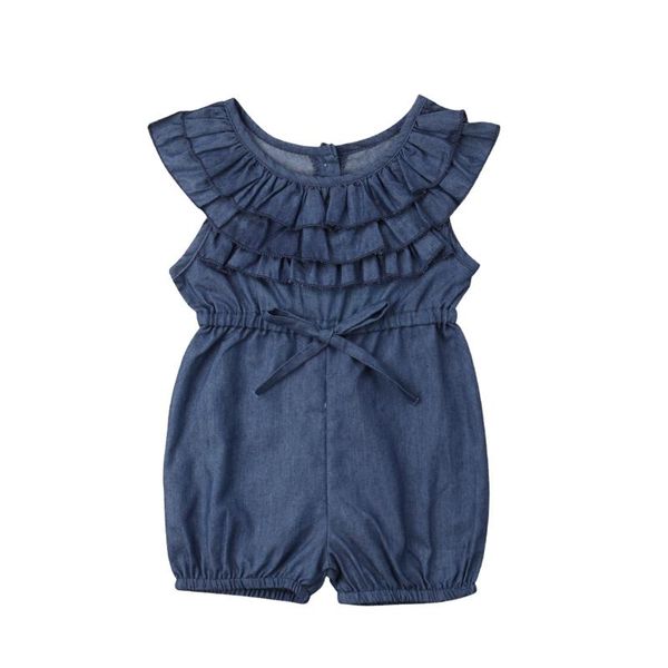 toddler kids baby girl ruffle romper summer fashion sleeveless bow solid denim short pants jumpsuit girls casual rompers 6m-4t, Blue
toddler kids baby girl ruffle romper summer fashion sleeveless bow solid denim short pants jumpsuit girls casual rompers 6m-4t, Blue