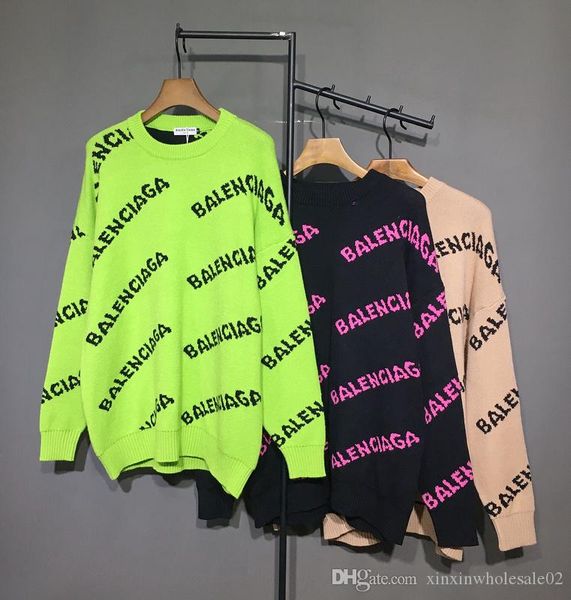 2020ss french spring autumn latest high-quality letters full printed european high-quality sweater fashion knitting wild soft sweater, White;black
2020ss french spring autumn latest high-quality letters full printed european high-quality sweater fashion knitting wild soft sweater, White;black
