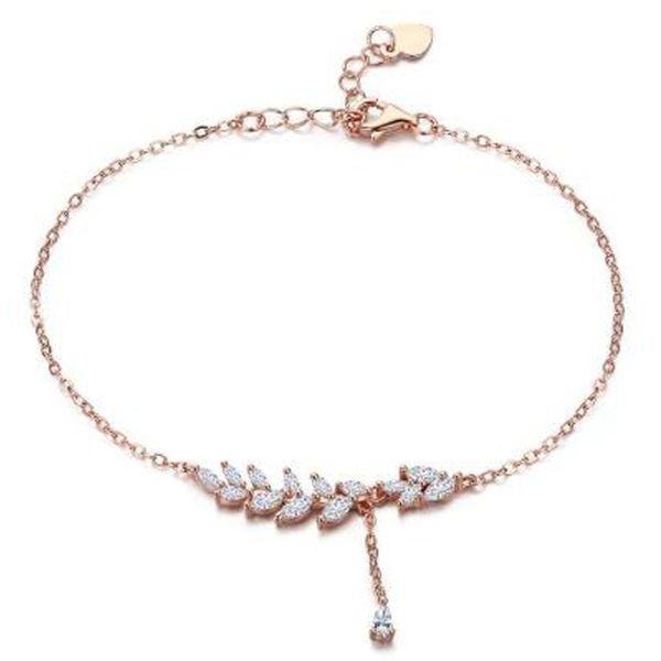 fashion rose gold leaf bracelet women's zircon exquisite bracelet jewelry adjustable, Black
fashion rose gold leaf bracelet women's zircon exquisite bracelet jewelry adjustable, Black