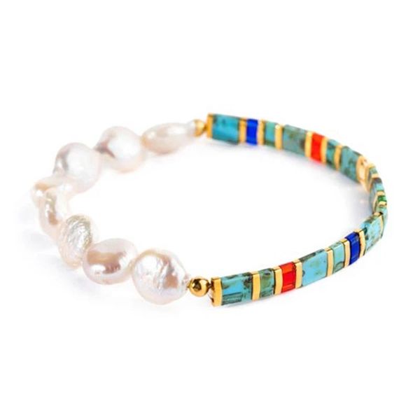 100% handmake freshwater pearl bracelets rainbow glass asymmetric charm bracelet for women girls summer bohemia jewelry gifts, Golden;silver
100% handmake freshwater pearl bracelets rainbow glass asymmetric charm bracelet for women girls summer bohemia jewelry gifts, Golden;silver