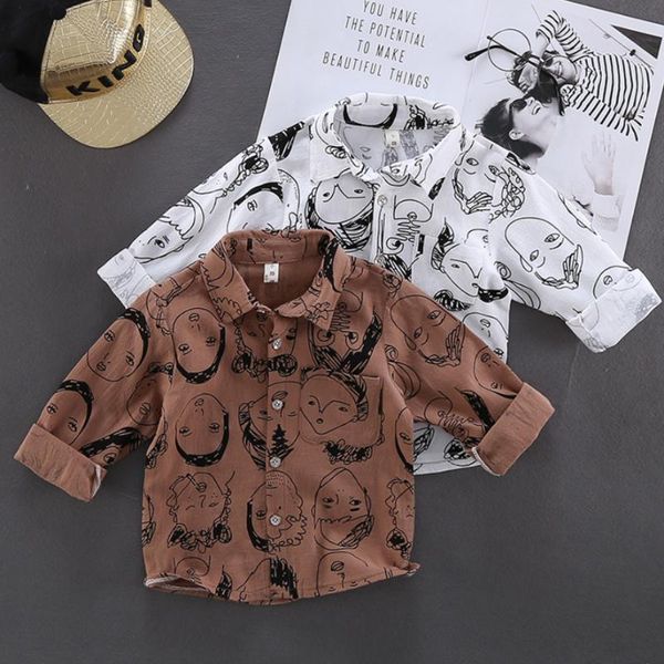 boys shirts for spring autumn children long sleeve clothes kids cotton linen lapel shirt jackets cartoon print boy girls, Blue
boys shirts for spring autumn children long sleeve clothes kids cotton linen lapel shirt jackets cartoon print boy girls, Blue
