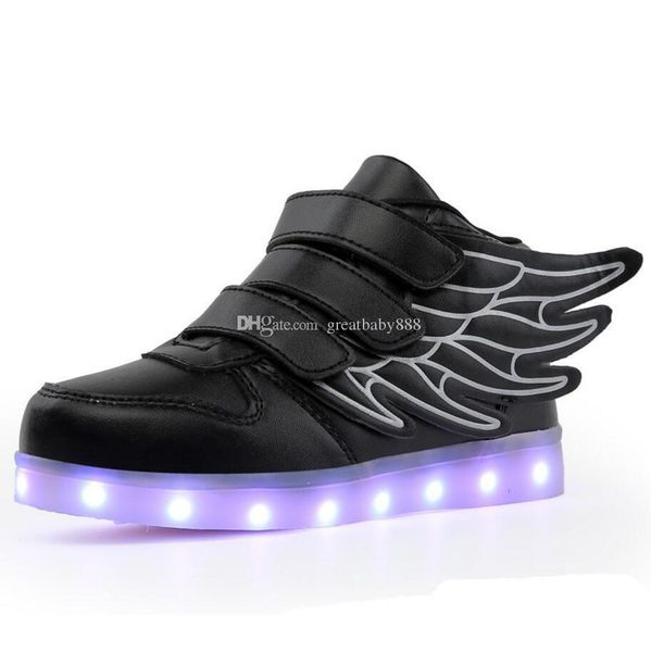designer-children led shoes for kids casual 6 color wings shoes colorful glowing baby boys girls sneakers usb charging light up shoes c3300, Black;red
designer-children led shoes for kids casual 6 color wings shoes colorful glowing baby boys girls sneakers usb charging light up shoes c3300, Black;red