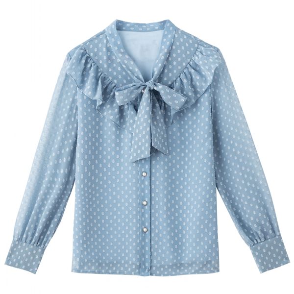 long sleeve shirt for women 2020 new bow ruffles shirt ol shirt chiffon blouse spring autumn lady, White
long sleeve shirt for women 2020 new bow ruffles shirt ol shirt chiffon blouse spring autumn lady, White