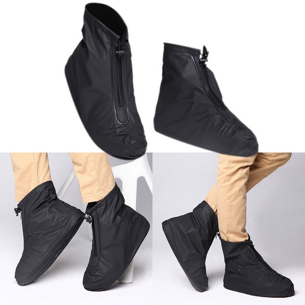 rain shoes covers waterproof reusable rain boots covers anti-skid elastic zipper thicker overshoes shoes accessories, Black;red
rain shoes covers waterproof reusable rain boots covers anti-skid elastic zipper thicker overshoes shoes accessories, Black;red