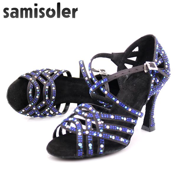 samisoler dress shoes woman zapatos de baile latina mujer black satin dark blue rhinestones ladies salsa party ballroom
samisoler dress shoes woman zapatos de baile latina mujer black satin dark blue rhinestones ladies salsa party ballroom