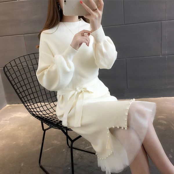 women's sweaters 2021 spring and autumn beaded belt high collar solid color temperament loose midfield section was thin bottoming shirt, White;black
women's sweaters 2021 spring and autumn beaded belt high collar solid color temperament loose midfield section was thin bottoming shirt, White;black