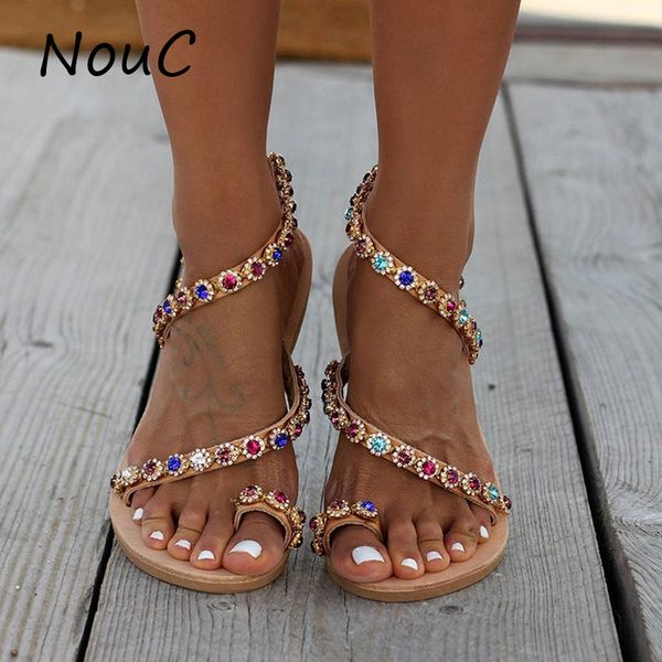 women big size crystal beaded sandals shoes rhinestones beach flat bottom sandals shoes ladies slip on beach flip flops, Black
women big size crystal beaded sandals shoes rhinestones beach flat bottom sandals shoes ladies slip on beach flip flops, Black