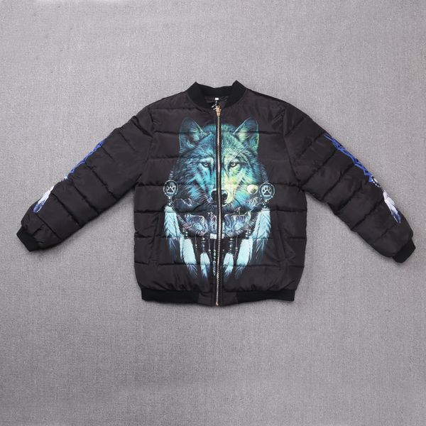 2019 winter new casual fashion parkas clothing 3d digital printing animal wolf print winter jacket outerwear, Black
2019 winter new casual fashion parkas clothing 3d digital printing animal wolf print winter jacket outerwear, Black