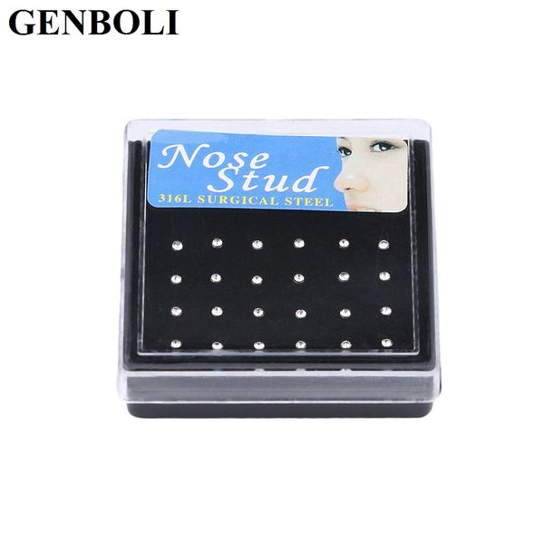 24pcs/pack stainless steel rhinestone nose piercing stud straight pins bars fashion body jewelry, Slivery;golden
24pcs/pack stainless steel rhinestone nose piercing stud straight pins bars fashion body jewelry, Slivery;golden