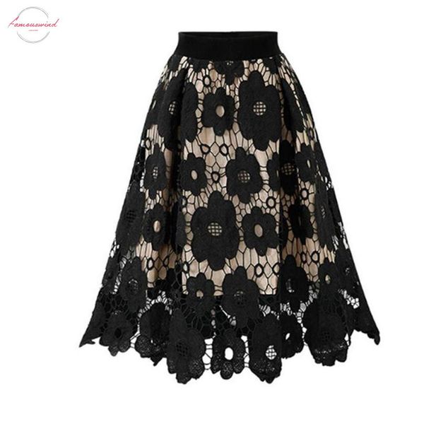 2019 new womens crotch lace knee length ladies soft stretch printed hollow skirtst mini skirts faldas largas mujer a4, Black
2019 new womens crotch lace knee length ladies soft stretch printed hollow skirtst mini skirts faldas largas mujer a4, Black
