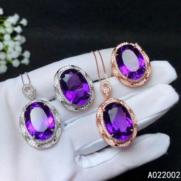 kjjeaxcmy fine jewelry 925 sterling silver inlaid amethyst female gemstone ring pendant set, Black
kjjeaxcmy fine jewelry 925 sterling silver inlaid amethyst female gemstone ring pendant set, Black