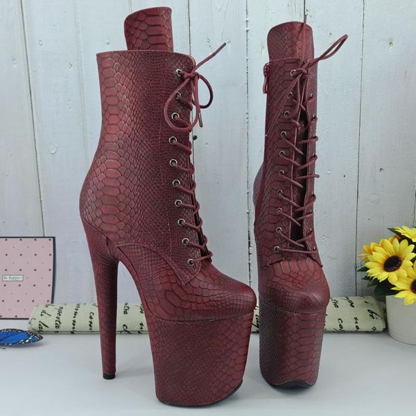 leecabe burgundy snake pu 20cm/8inches pole dancing shoes high heel platform boots closed toe pole dance boots
leecabe burgundy snake pu 20cm/8inches pole dancing shoes high heel platform boots closed toe pole dance boots