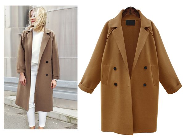 2019 autumn and winter large size women's wool coat women's long windbreaker woolen coat ladies fashion slim woolen coats, Black
2019 autumn and winter large size women's wool coat women's long windbreaker woolen coat ladies fashion slim woolen coats, Black