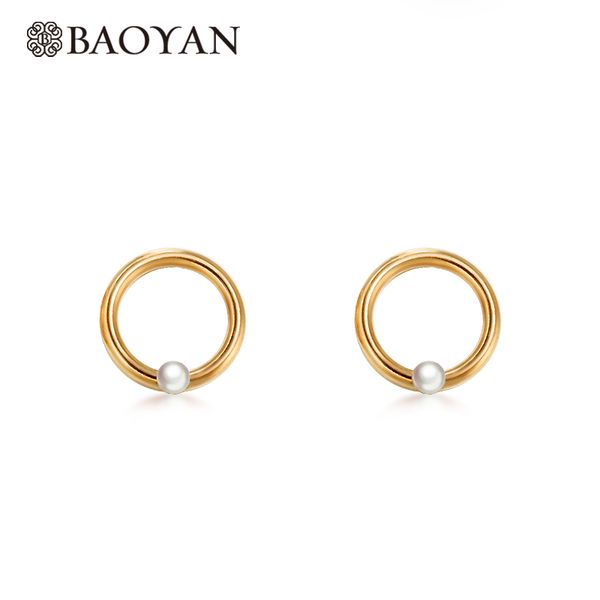 baoyan fashion stainless steel pearl earring women small round gold hoop earring for women 2019 wedding earrings pendants, Golden;silver
baoyan fashion stainless steel pearl earring women small round gold hoop earring for women 2019 wedding earrings pendants, Golden;silver
