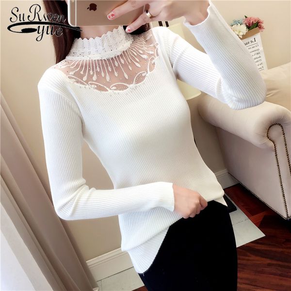 winter white sweater elasticity basic long sleeve sweater 2019 lace turtleneck pullovers sweaters hollow out ladies 7169 50, White;black
winter white sweater elasticity basic long sleeve sweater 2019 lace turtleneck pullovers sweaters hollow out ladies 7169 50, White;black