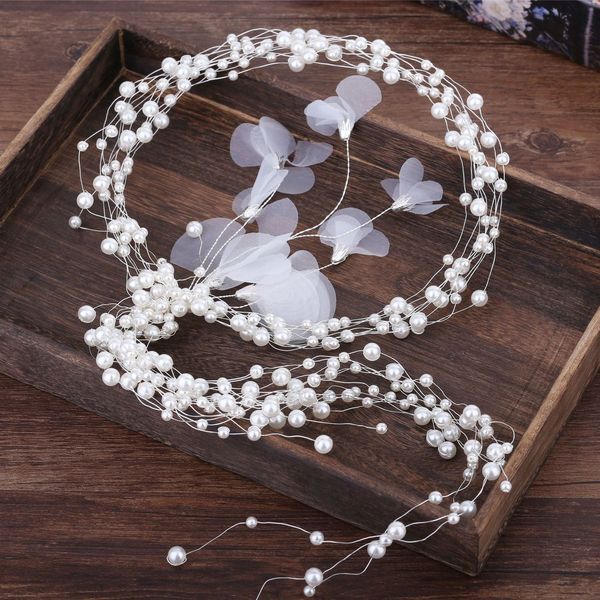 korean aestheticism garland manual pearl hair band white juan yarn bride girl marry ornaments wedding dress gift clothing accessories, Silver
korean aestheticism garland manual pearl hair band white juan yarn bride girl marry ornaments wedding dress gift clothing accessories, Silver