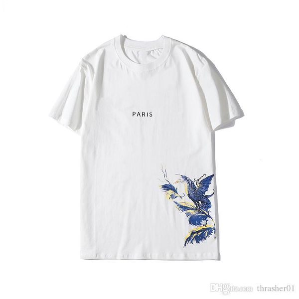 luxury mens t shirt fashion mens designer bird print short sleeve men women short sleeve tees black white, White;black
luxury mens t shirt fashion mens designer bird print short sleeve men women short sleeve tees black white, White;black