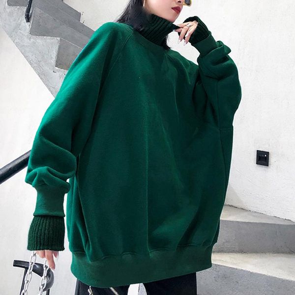 loose fit oversized knitting split sweatshirt turtleneck long sleeve women big size hoodies autumn winter 2019, Black
loose fit oversized knitting split sweatshirt turtleneck long sleeve women big size hoodies autumn winter 2019, Black
