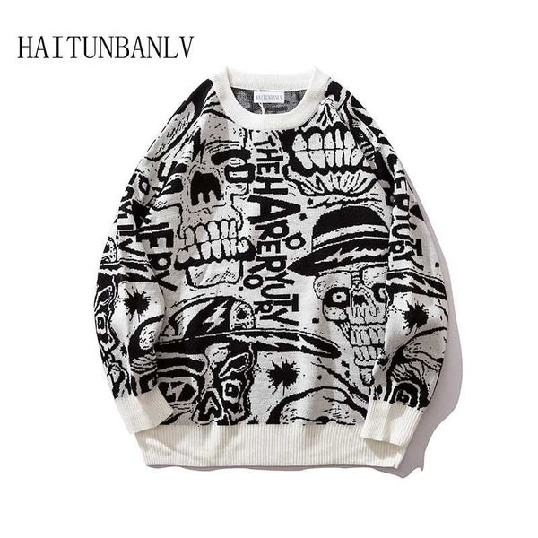 new model 2019 casual autumn winter warm pullover knitted striped male sweater men dress thick mens sweaters jersey clothing r7, White;black
new model 2019 casual autumn winter warm pullover knitted striped male sweater men dress thick mens sweaters jersey clothing r7, White;black